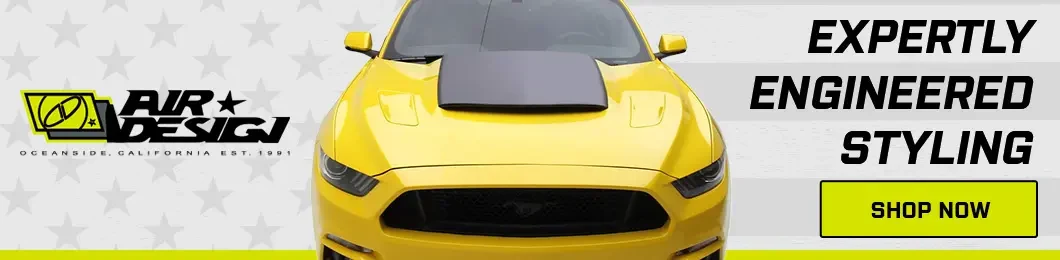 Air Design homepage banner ad on AmericanMuscle