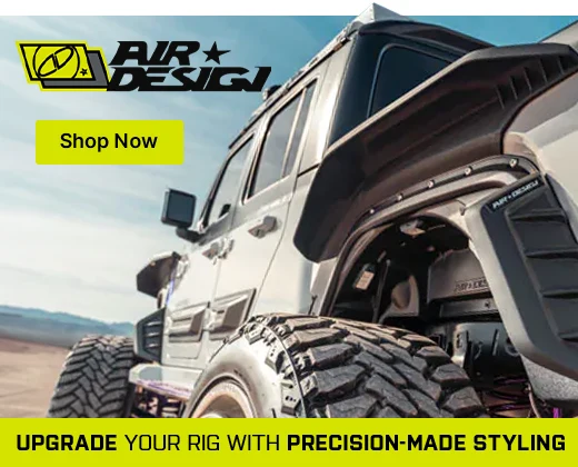 Air Design fender flares ad on ExtremeTerrain