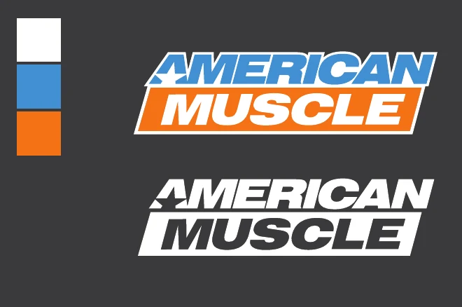 AmericanMuscle logo system